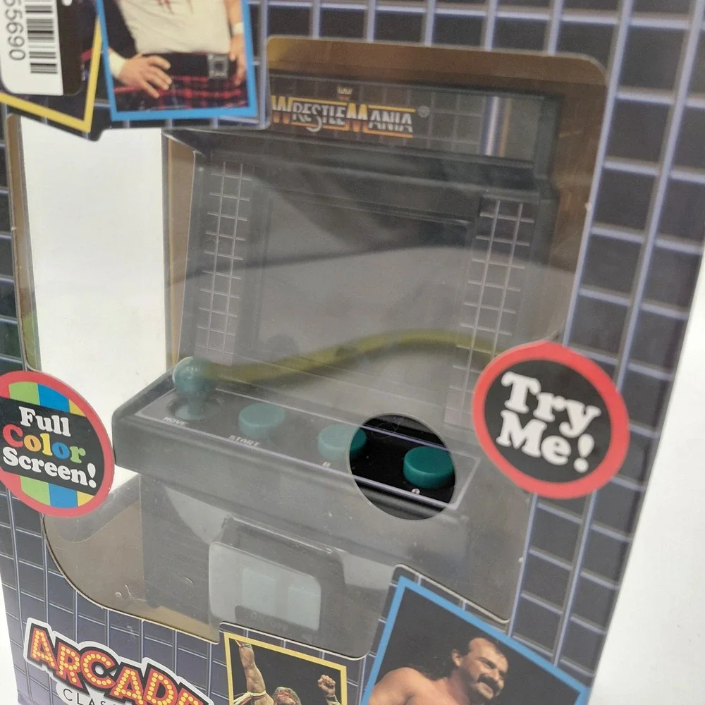 Basic Fun Arcade Classics WWE WrestleMania Steel Cage Challenge Mini Arcade Game